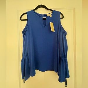 MICHAEL Michael Kors Royal Blue long sleeve top, Petite L.